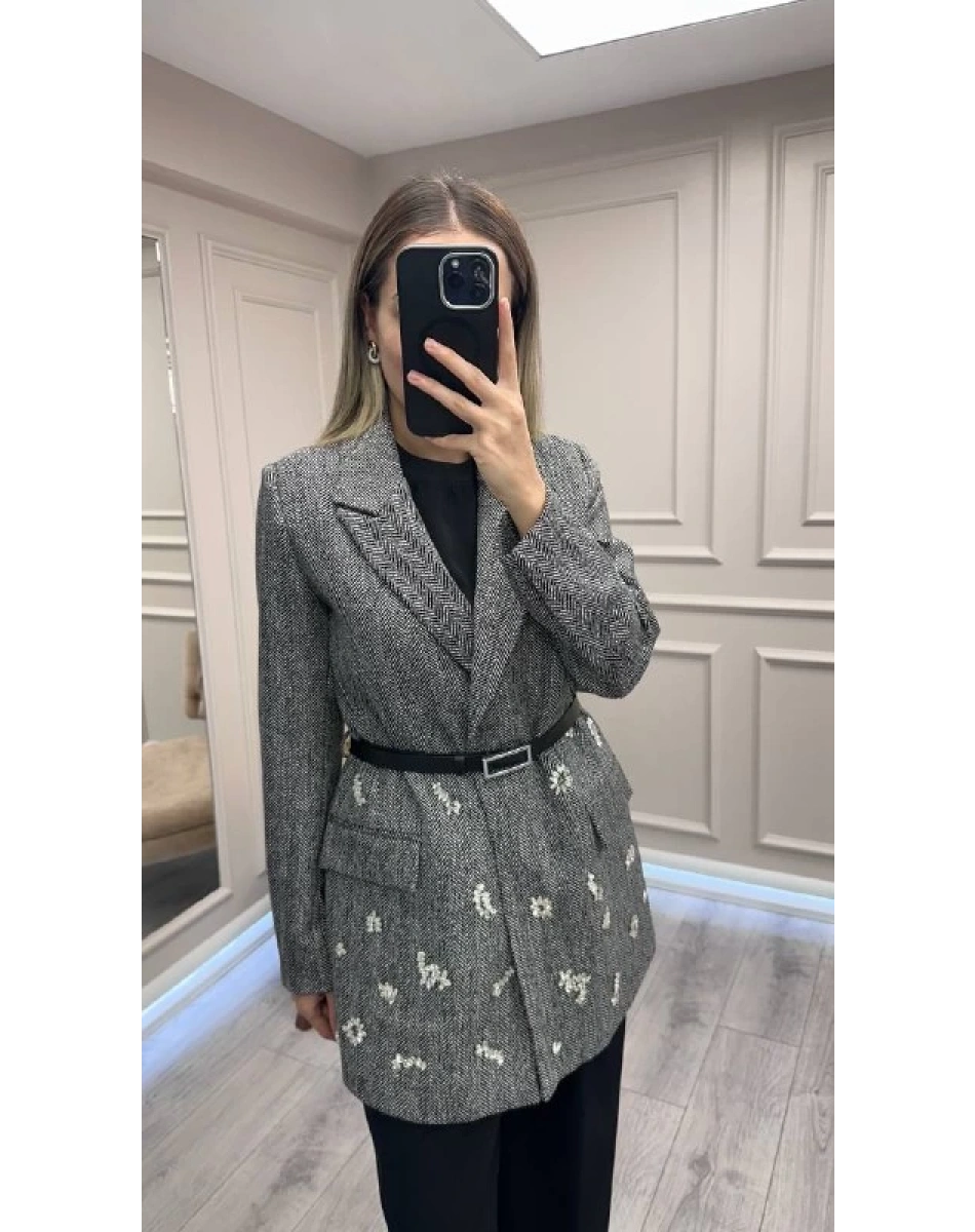 Ghisa 26KGSTKM3284 Siyah Ceketli Takım