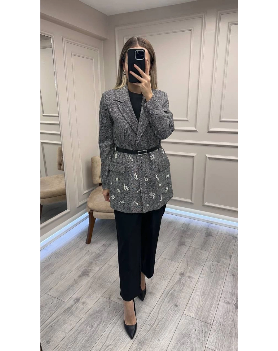 Ghisa 26KGSTKM3284 Siyah Ceketli Takım