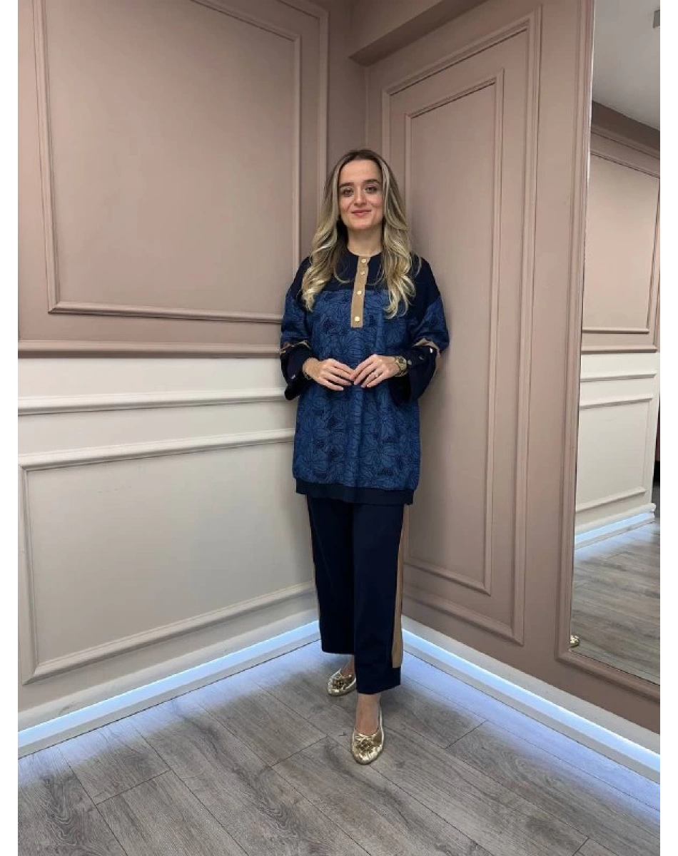 Ghisa 26KGSTKM4025 Orijinal Parça Kumaş Detaylı İkili Takım