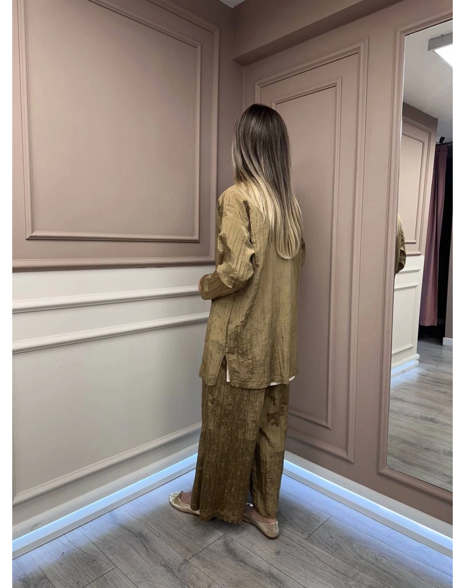 Ghisa 26KGSTKM4064 Haki Yaka Detaylı Takım