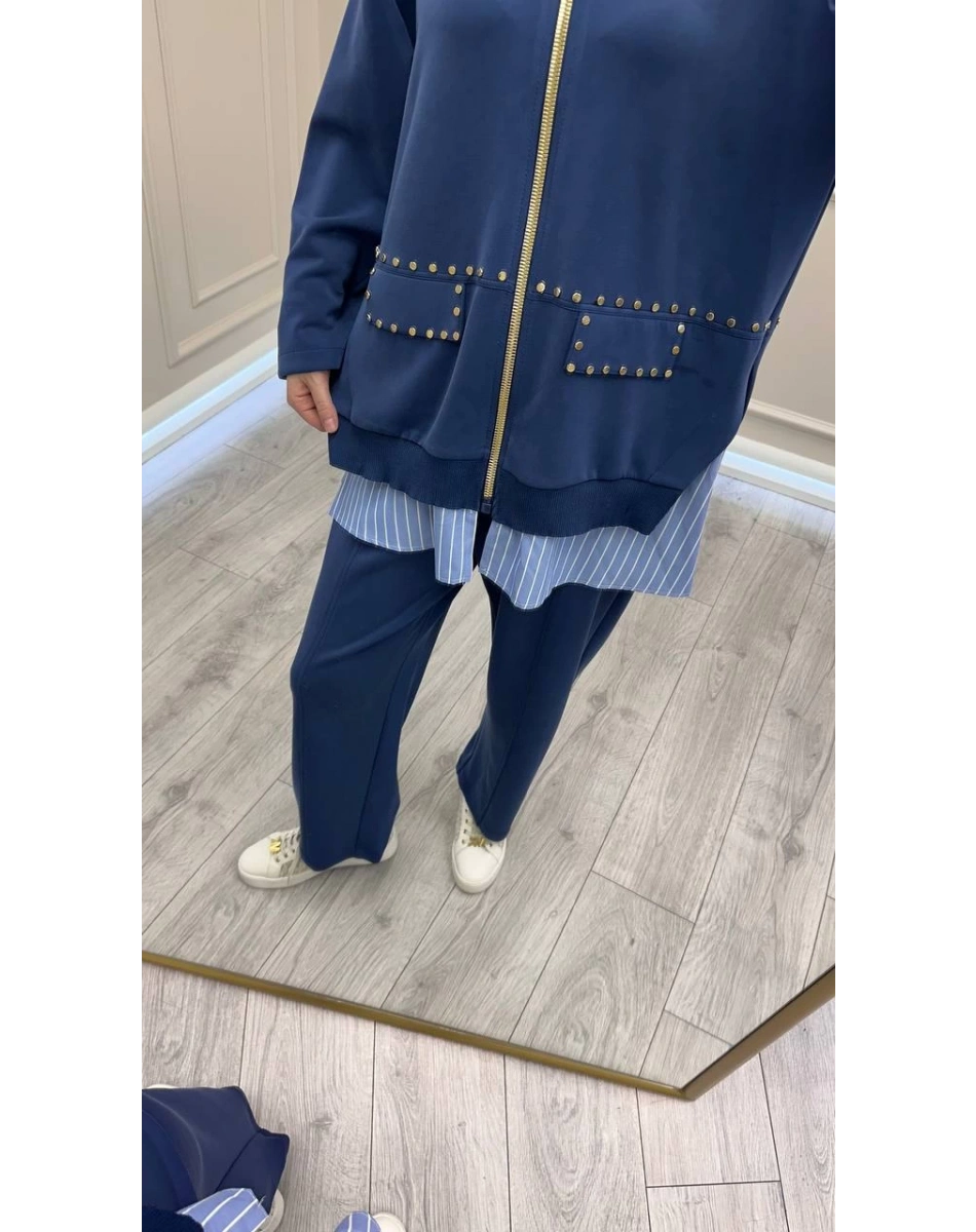 Ghisa 26KGSTKM4066 Sax Gömlek Detaylı Takım