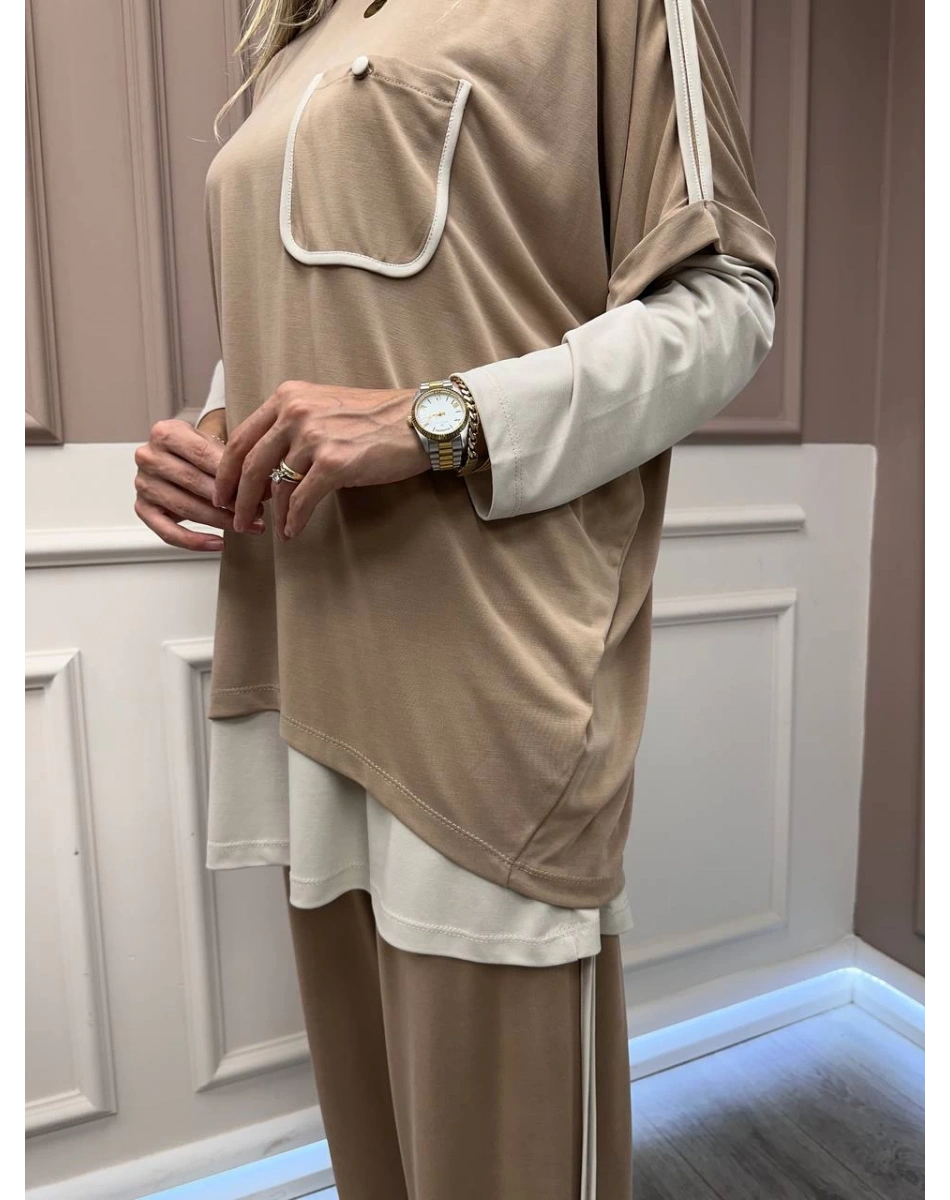 Ghisa 26KGSTKM4094 Camel Üçlü Takım