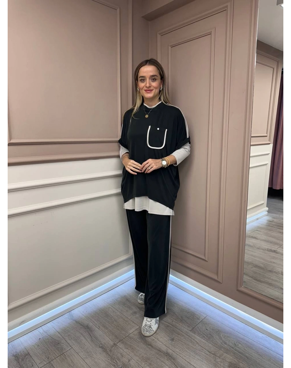 Ghisa 26KGSTKM4094 Siyah Üçlü Takım