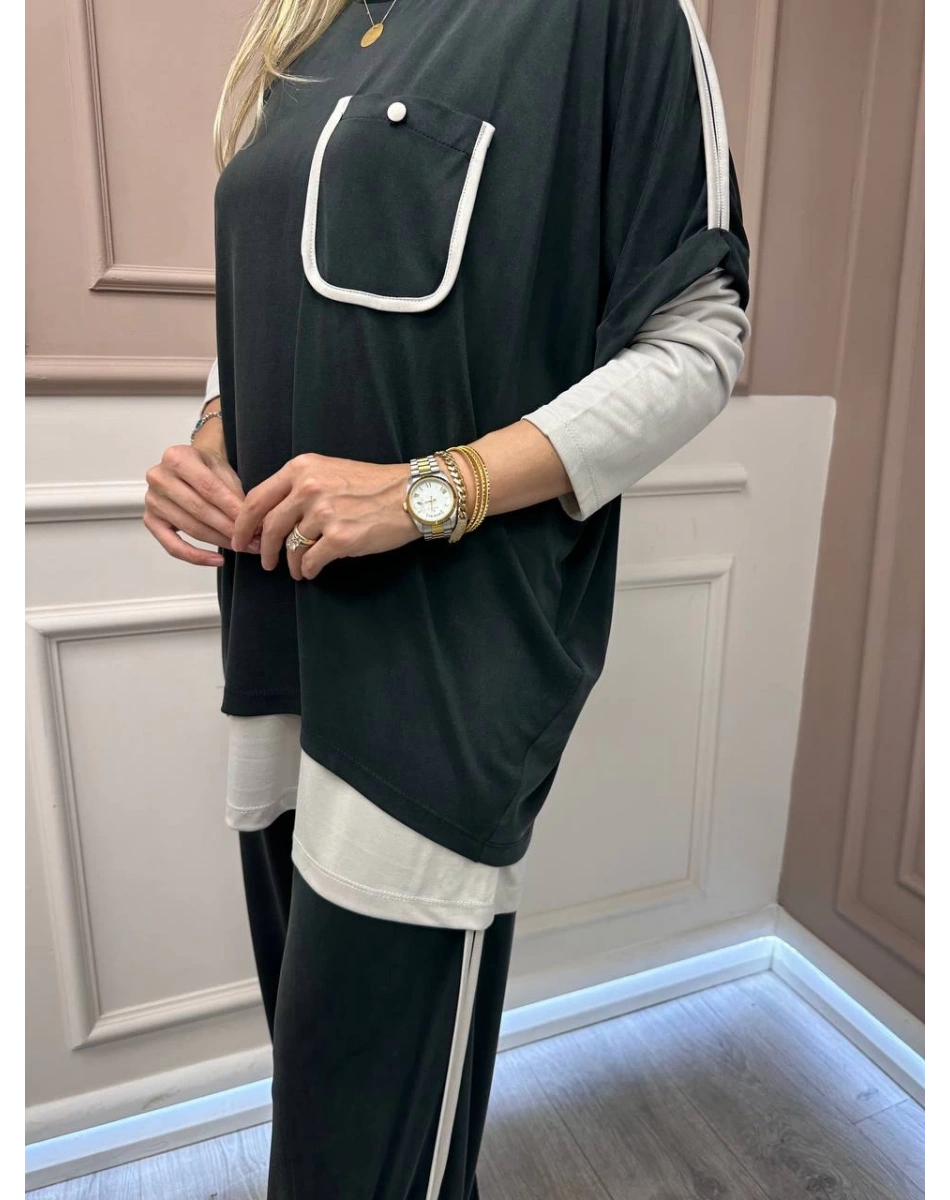 Ghisa 26KGSTKM4094 Siyah Üçlü Takım