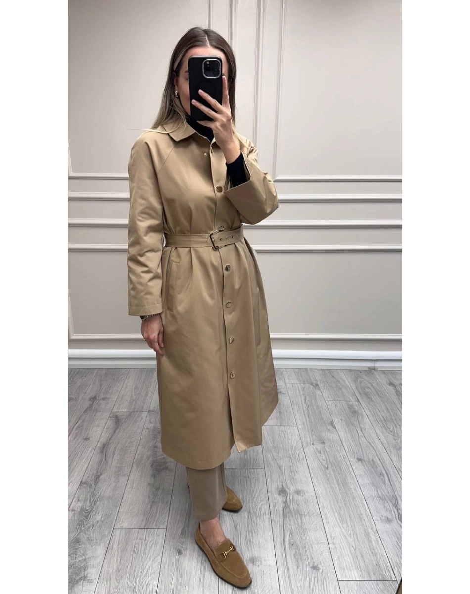 Ghisa 26KGSTRN2687 Camel Kemerli Trençkot