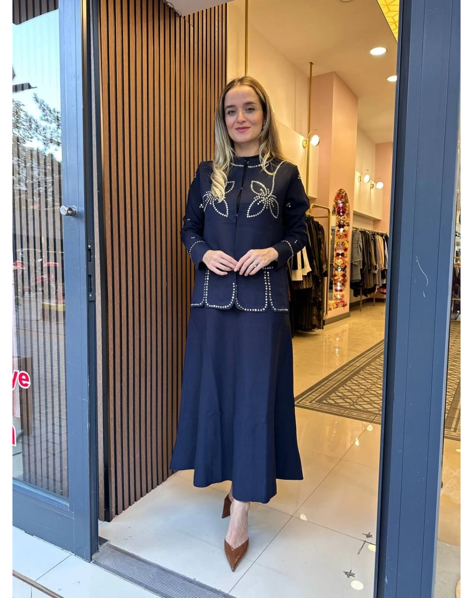 Ghisa 26KOBTKM3213 Lacivert Triko Etekli Takım