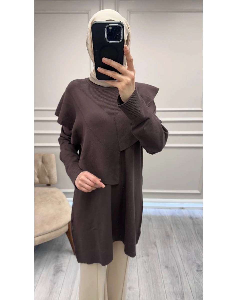 Ghisa 26KOBTNK4206 Kahve Tunik