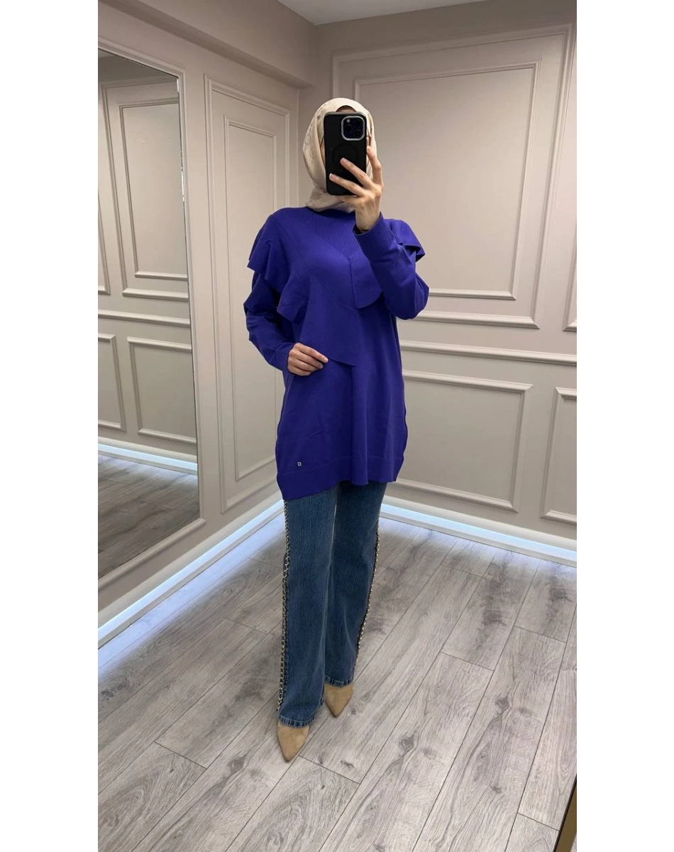 Ghisa 26KOBTNK4206 Mor Tunik