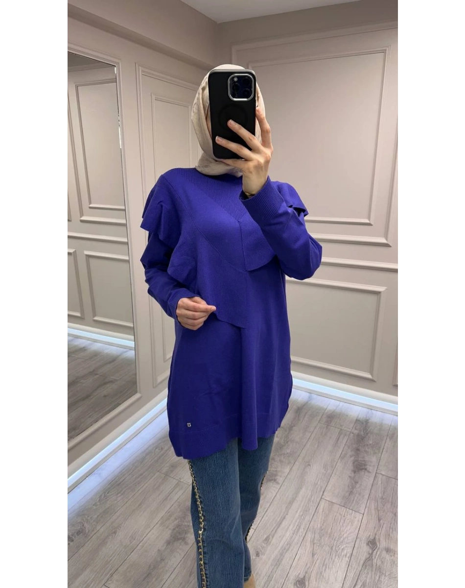 Ghisa 26KOBTNK4206 Mor Tunik