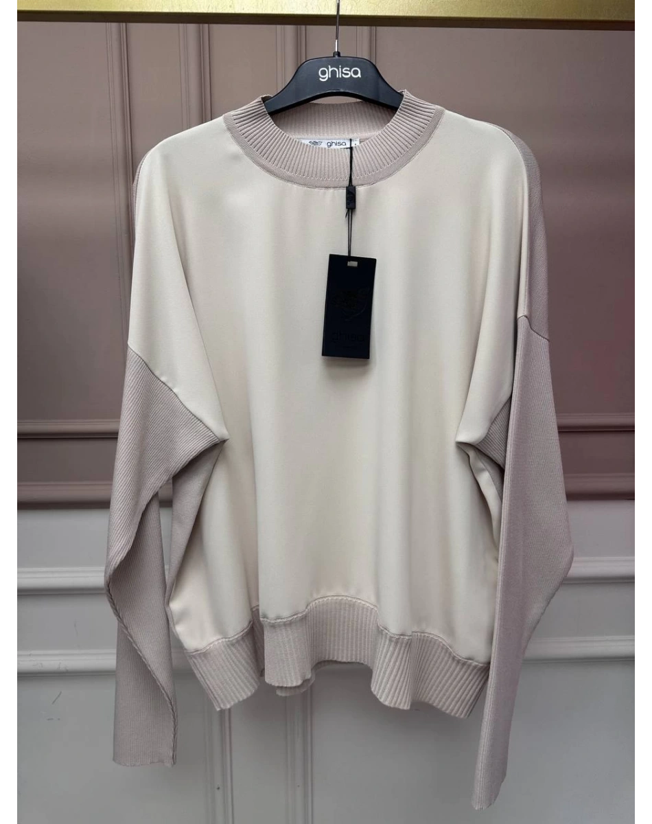 Ghisa 26KÖRBLZ4907 Taş Önü Şifon Kumaş Detaylı Bluz