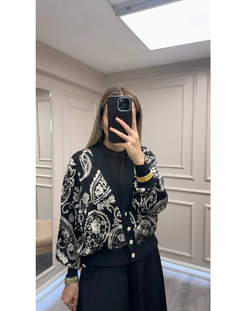 Ghisa 26KÖRHRK3346 Siyah Hırka