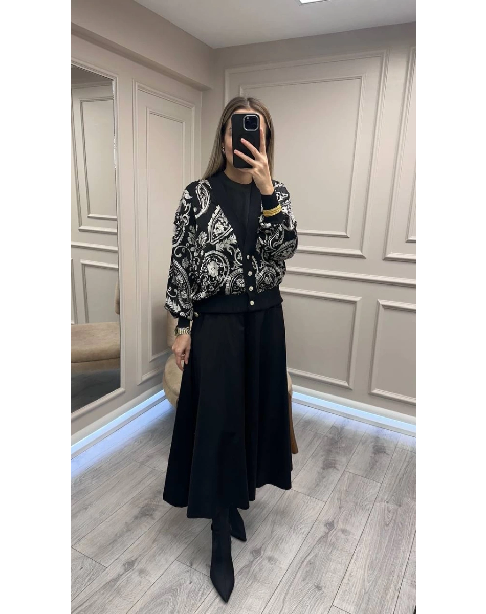 Ghisa 26KÖRHRK3346 Siyah Hırka