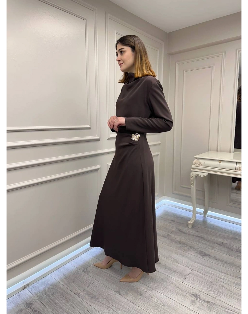 Ghisa 3610E4329 Kahverengi Elbise