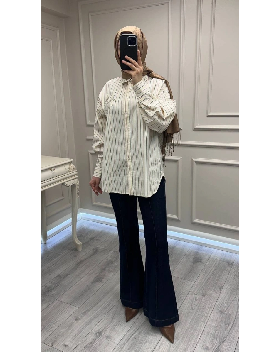 Ghisa 3611P8080 Mavi Kot Pantolon