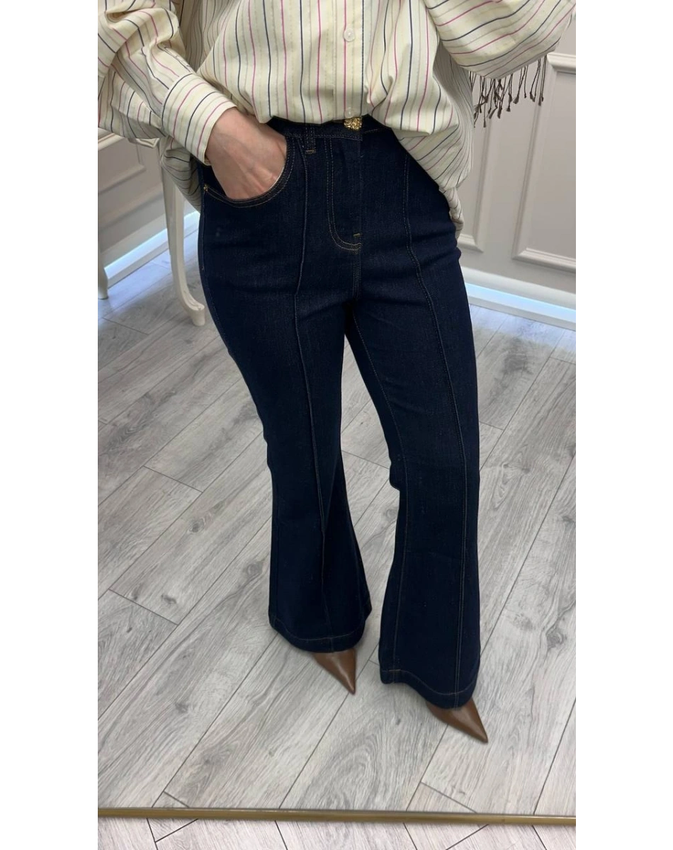 Ghisa 3611P8080 Mavi Kot Pantolon