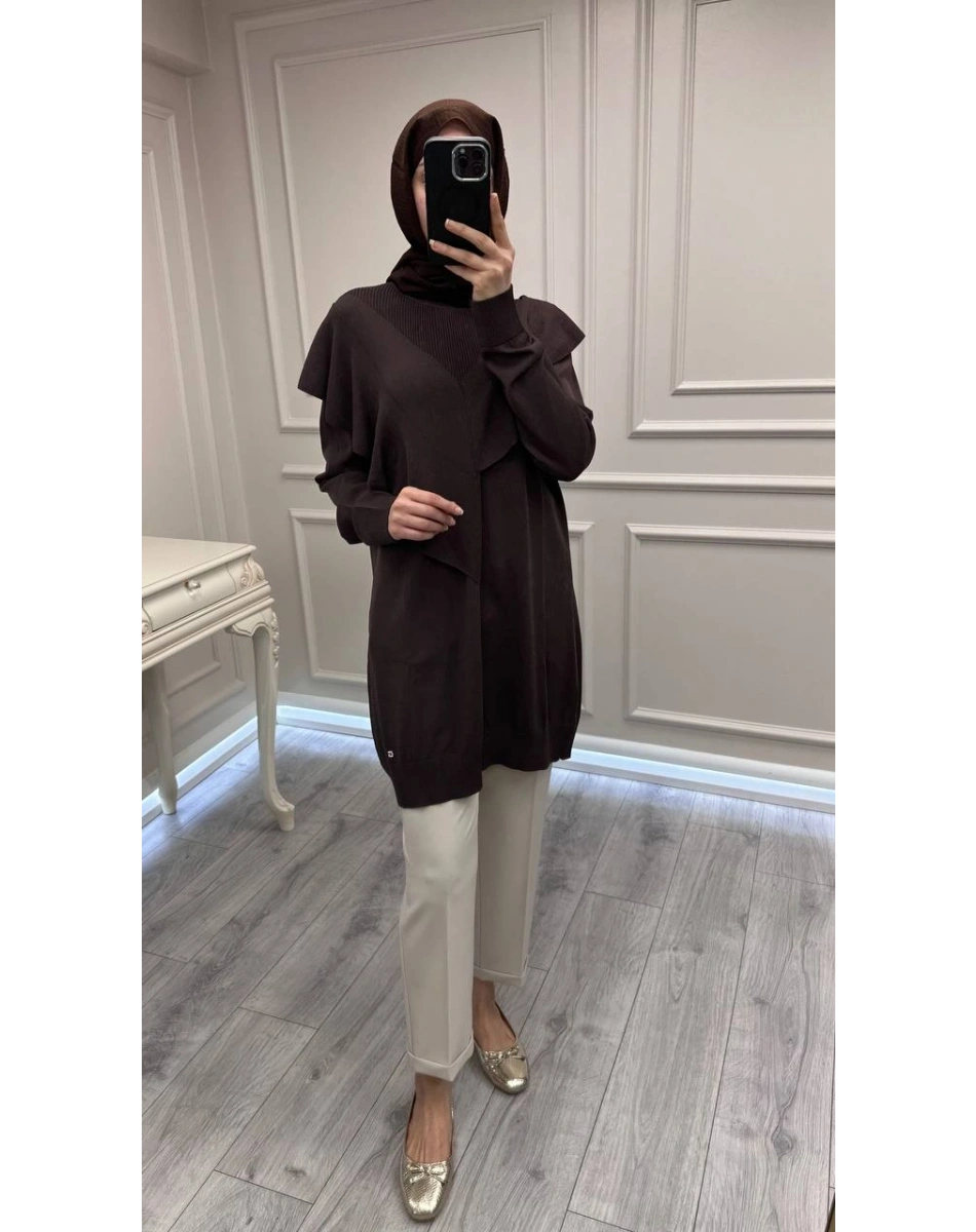 Ghisa 3620T4325 Kahve Merserize Tunik