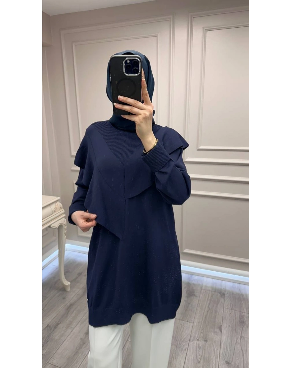 Ghisa 3620T4325 Lacivert Merserize Tunik