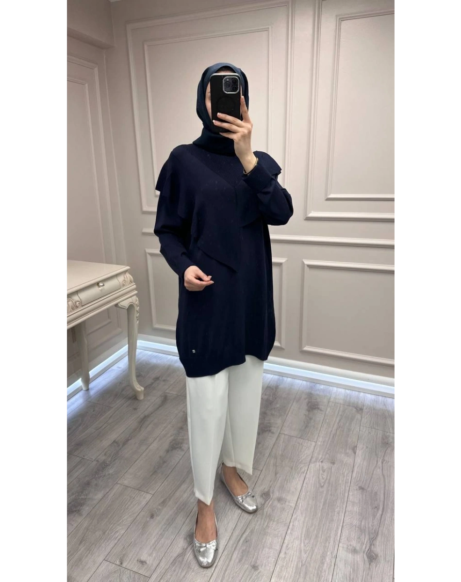 Ghisa 3620T4325 Lacivert Merserize Tunik