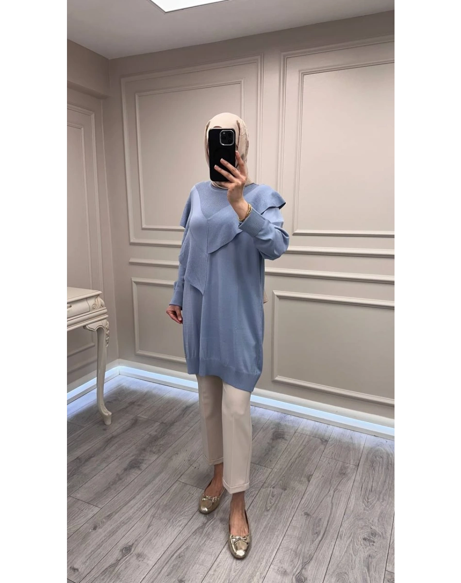 Ghisa 3620T4325 Mavi Merserize Tunik