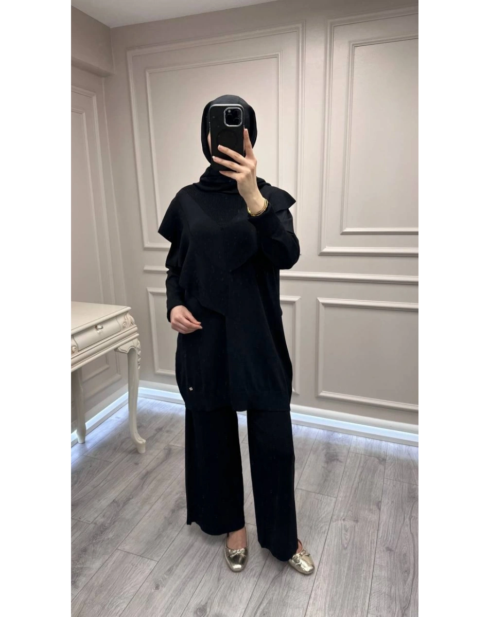 Ghisa 3620T4325 Siyah Merserize Tunik