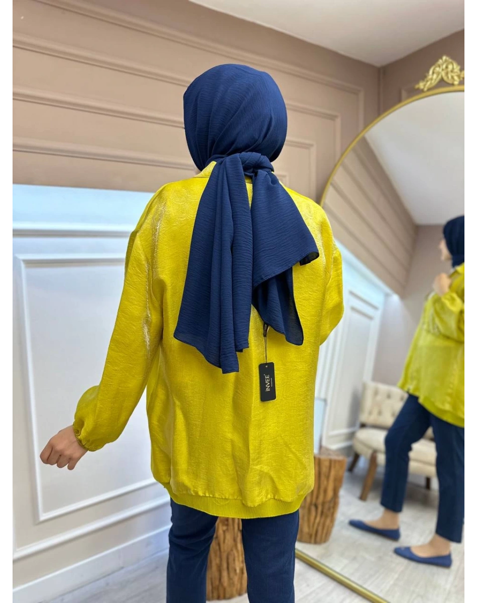 Ghisa 4YGSCKT3418 Asit Cep Detaylı Ceket