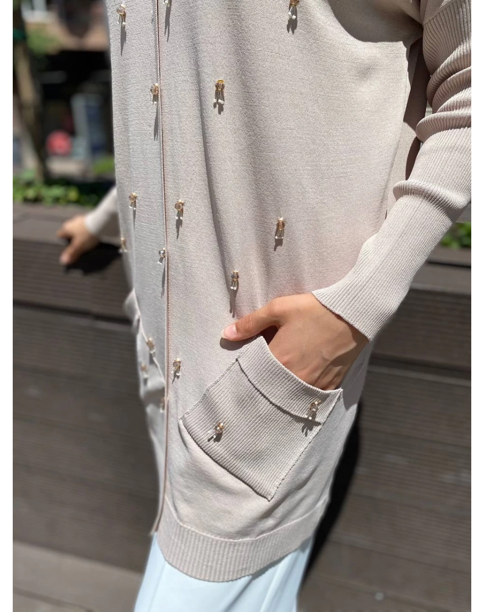 Ghisa 4YOBTNK4227 Taş Damla Taş Detaylı Tunik