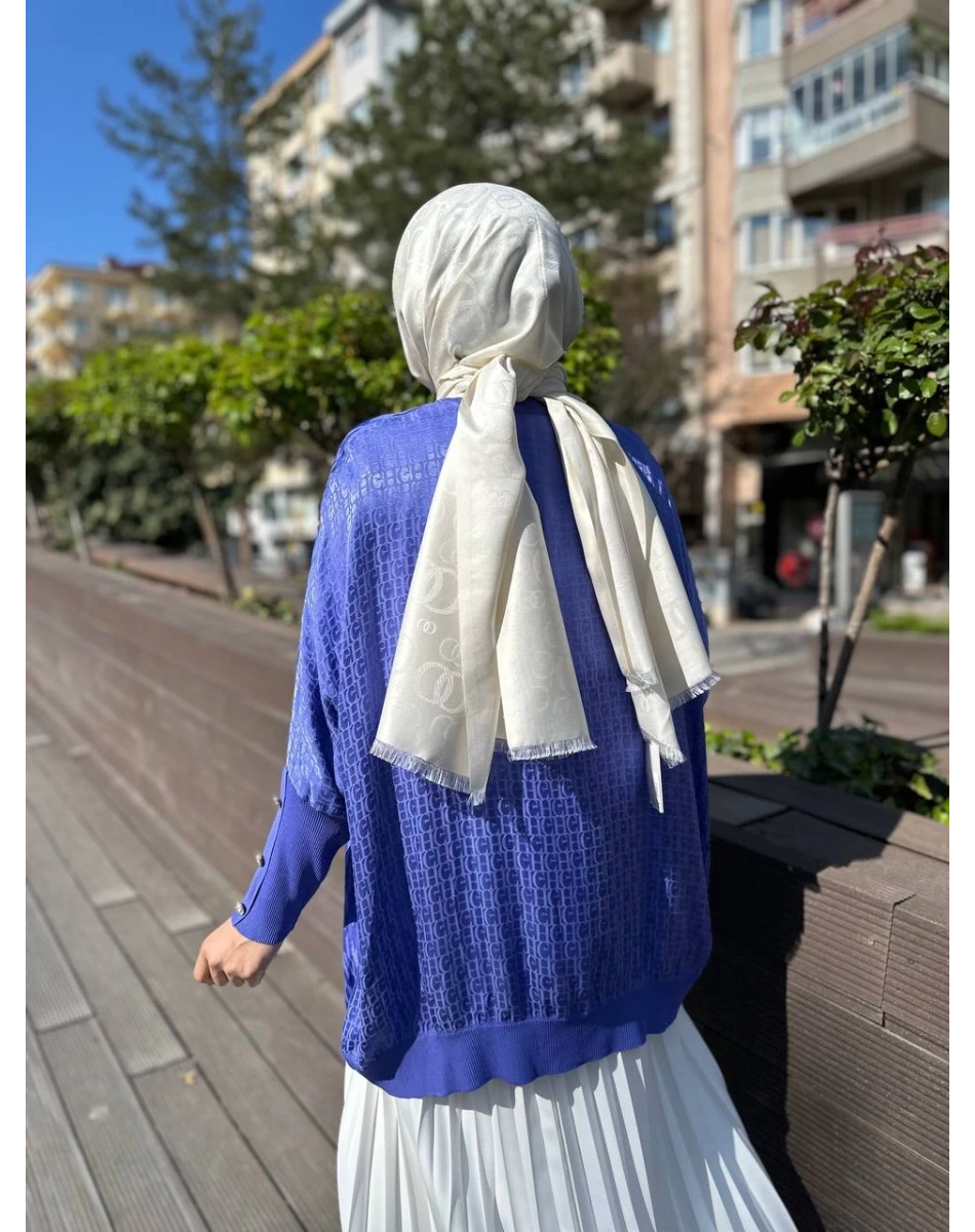 Ghisa 4YÖRTNK4611 Lila Kolları Düğme Detaylı Tunik