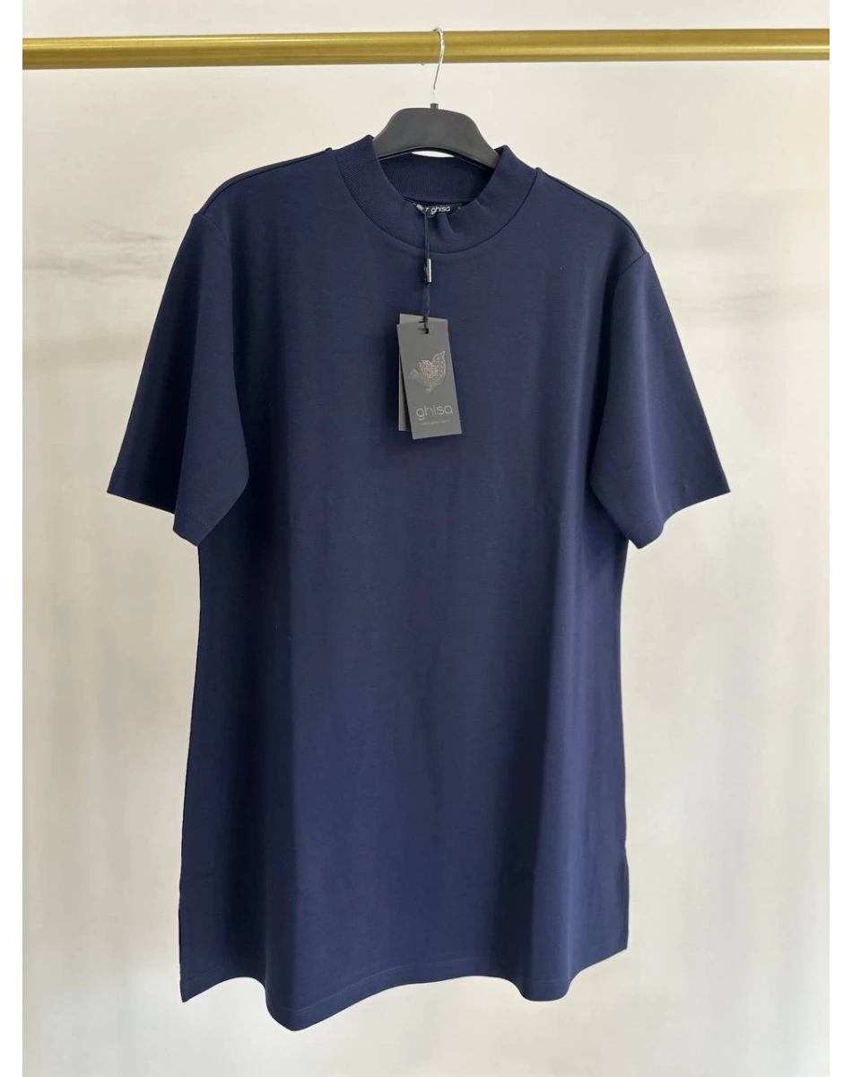 Ghisa 4YTMTNK4478 Lacivert Kısa Kollu İç Bluz