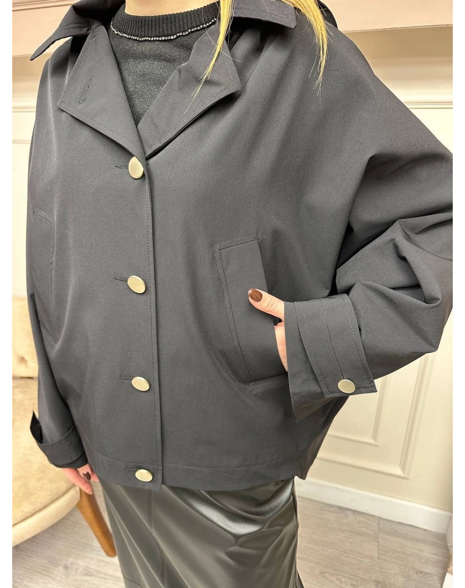 Ghisa 5KGSKAP3896 Siyah Kısa Kap