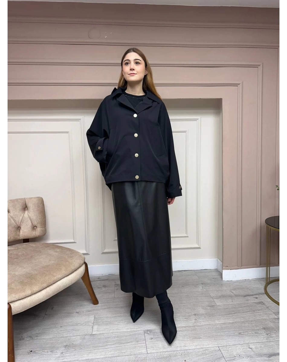 Ghisa 5KGSKAP3896 Siyah Kısa Kap