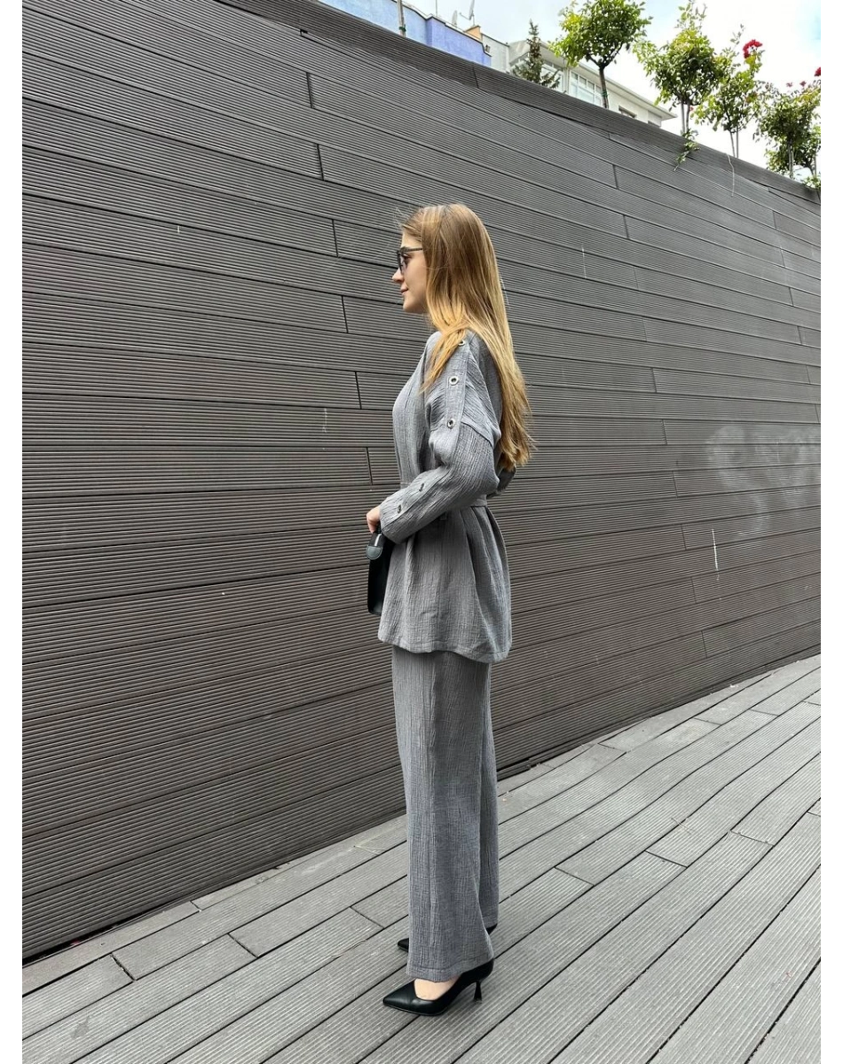 Ghisa 5KGSTKM4682 Gri İkili Takım