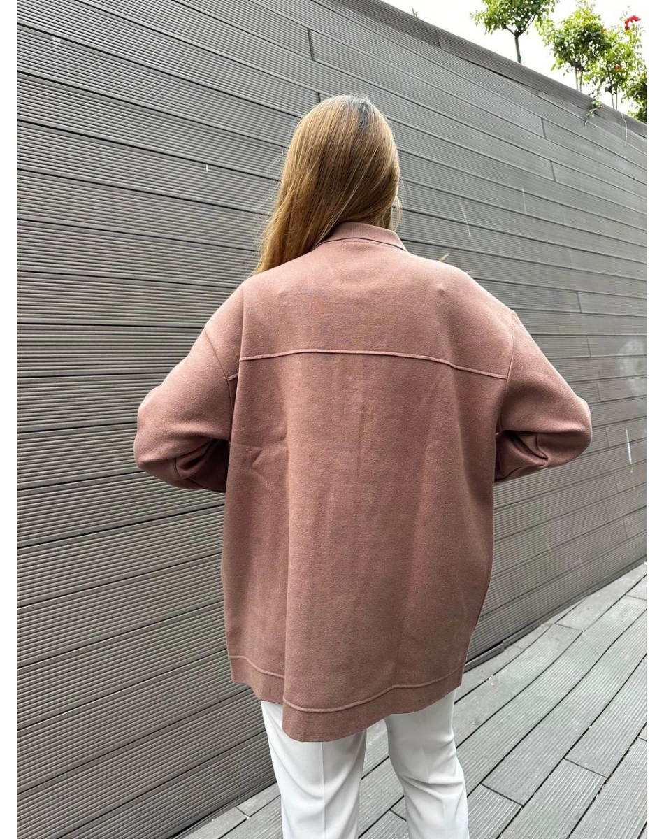 Ghisa 5KOBHRK3099 Kahve Detaylı Hırka