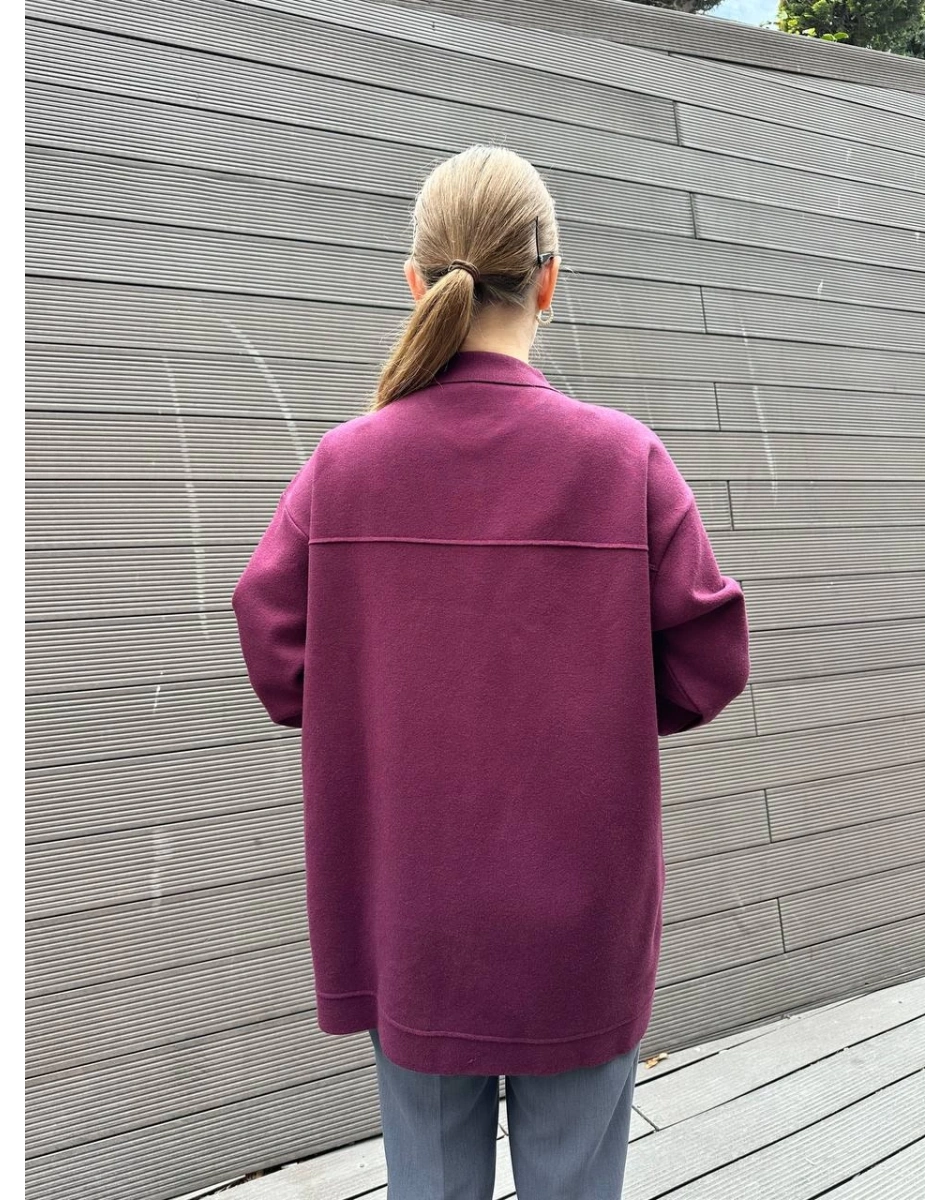 Ghisa 5KOBHRK3899 Bordo Taş Detaylı Triko Hırka