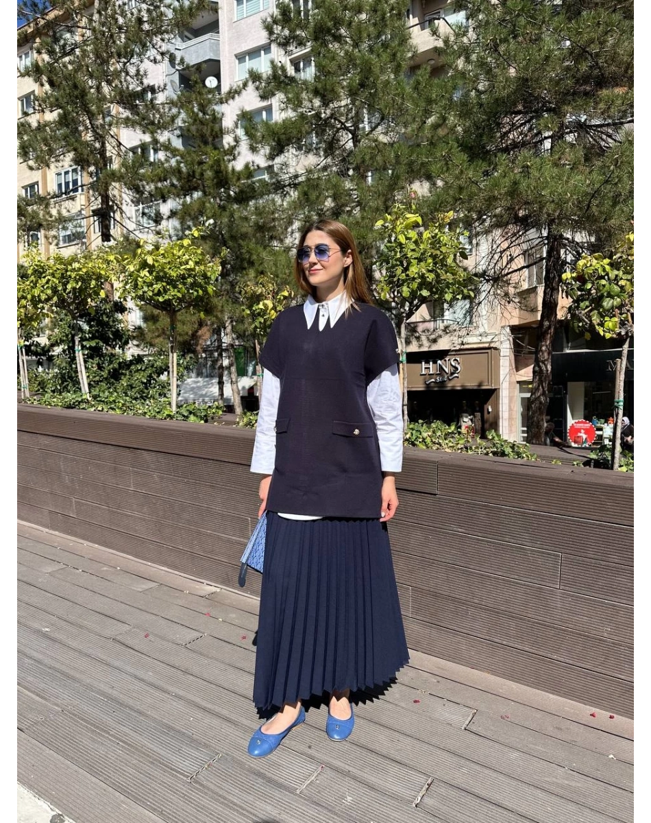 Ghisa 5KOBPNÇ3879 Lacivert Triko Panço