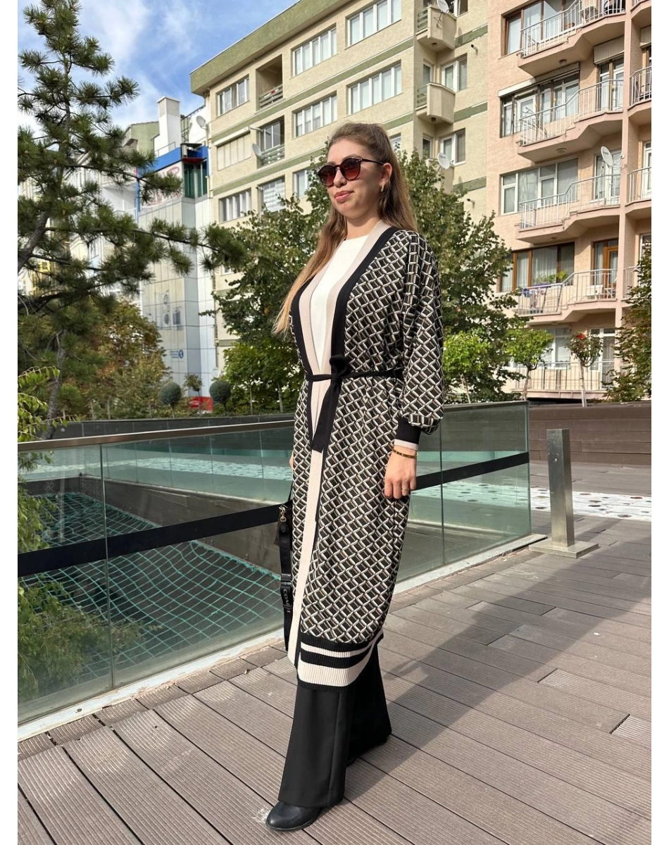 Ghisa 5KÖRHRK3011 Bej Uzun Hırka