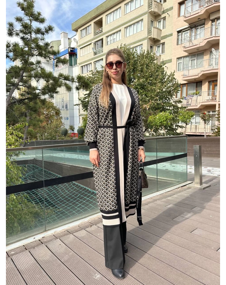 Ghisa 5KÖRHRK3011 Bej Uzun Hırka