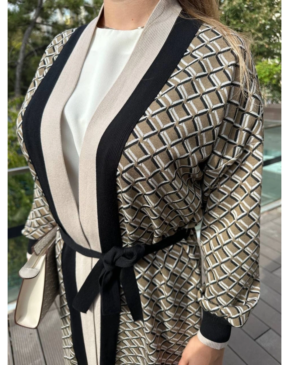 Ghisa 5KÖRHRK3011 Vizon Uzun Hırka