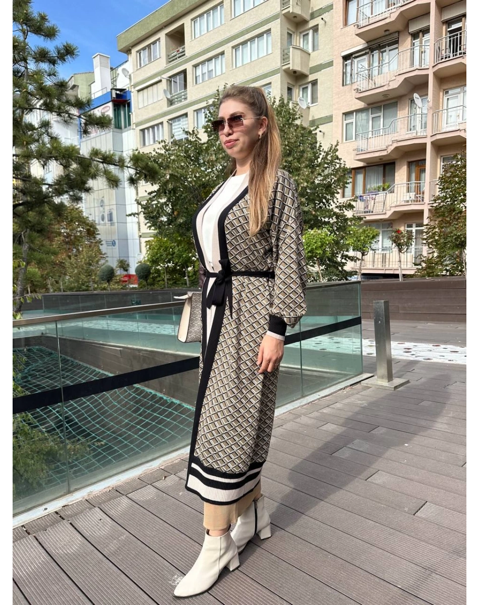 Ghisa 5KÖRHRK3011 Vizon Uzun Hırka