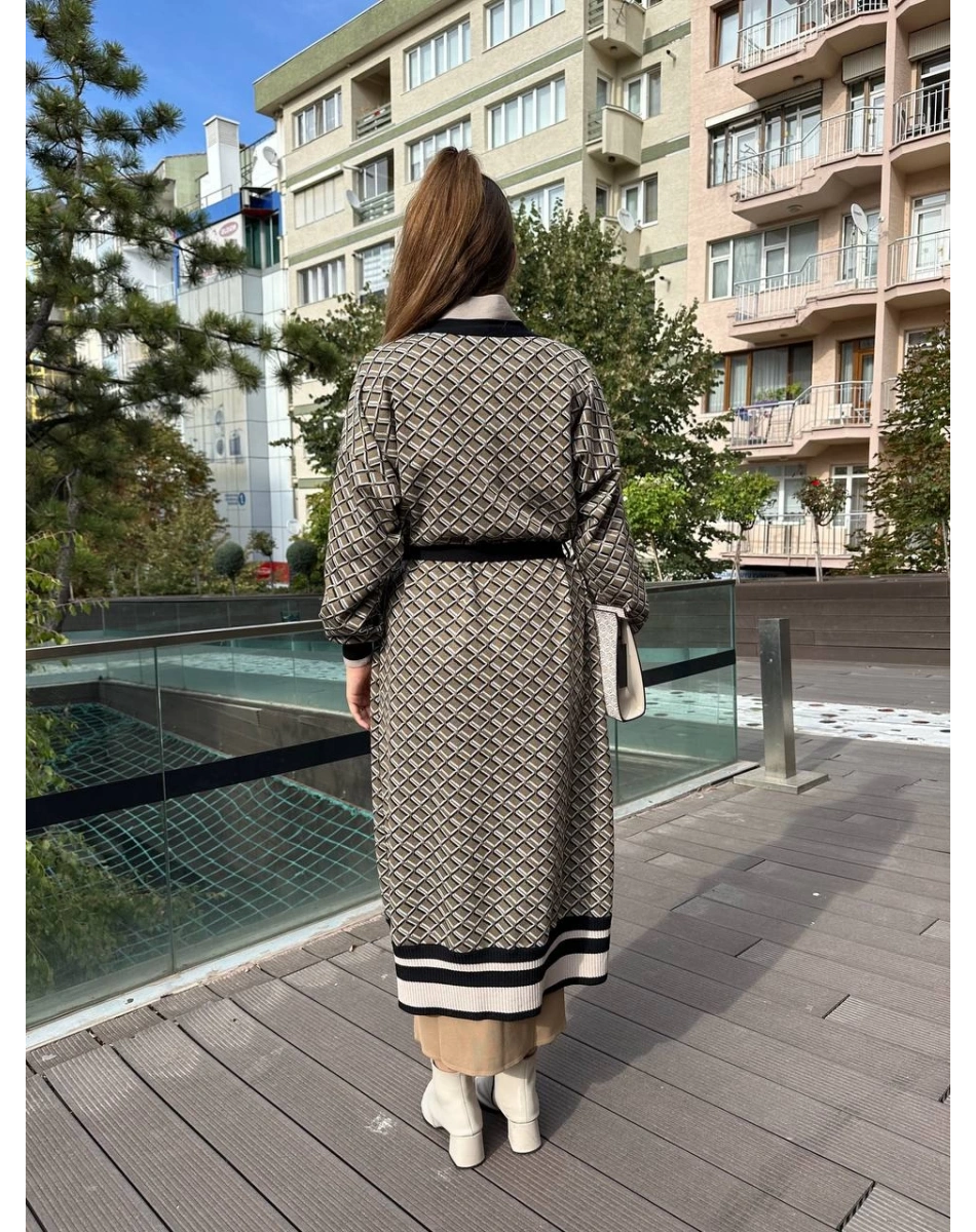 Ghisa 5KÖRHRK3011 Vizon Uzun Hırka