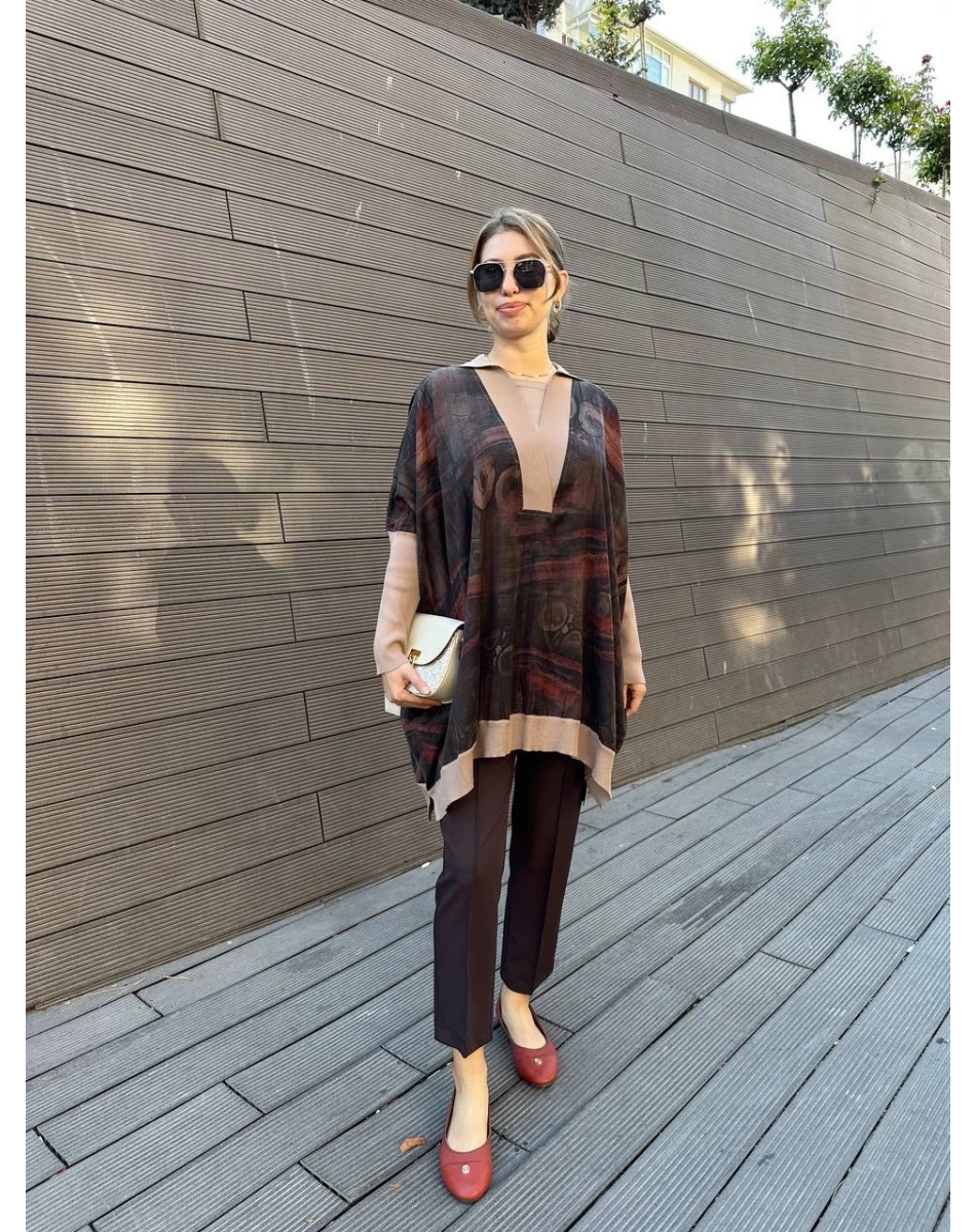 Ghisa 5KÖRTNK4029 Vizon İpek Tunik