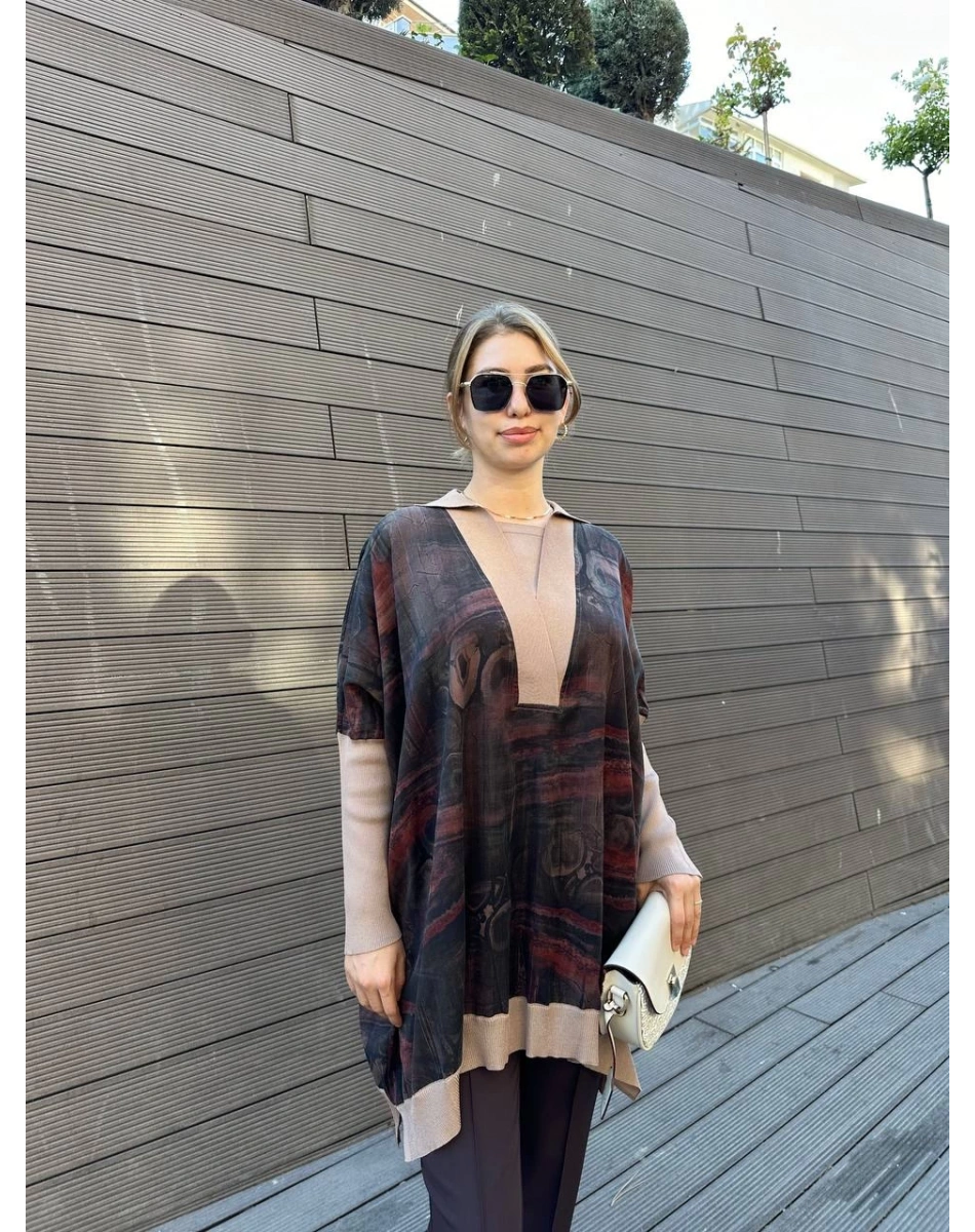 Ghisa 5KÖRTNK4029 Vizon İpek Tunik