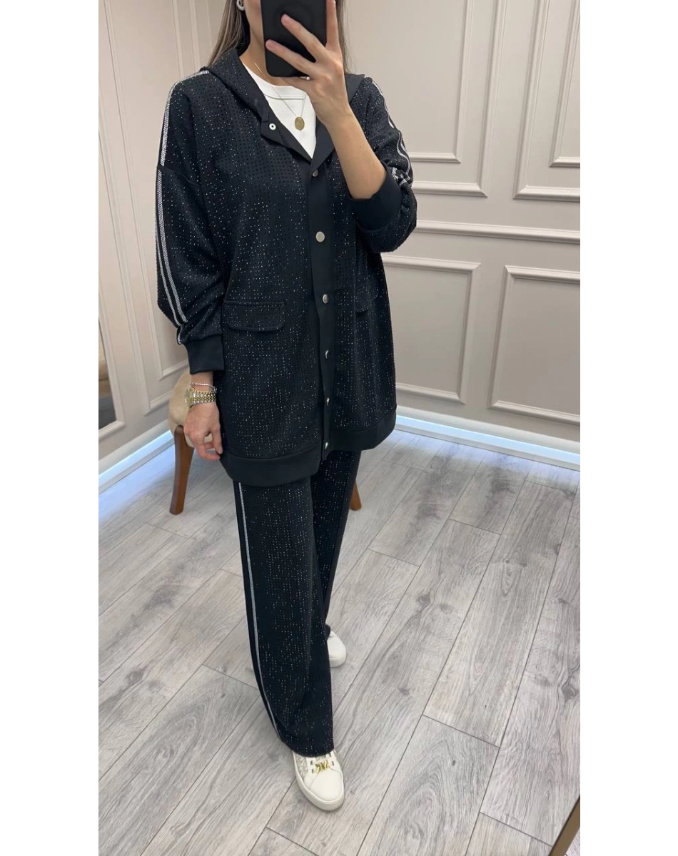 Ghisa KGÇTKM2451 Siyah Taşlı Takım