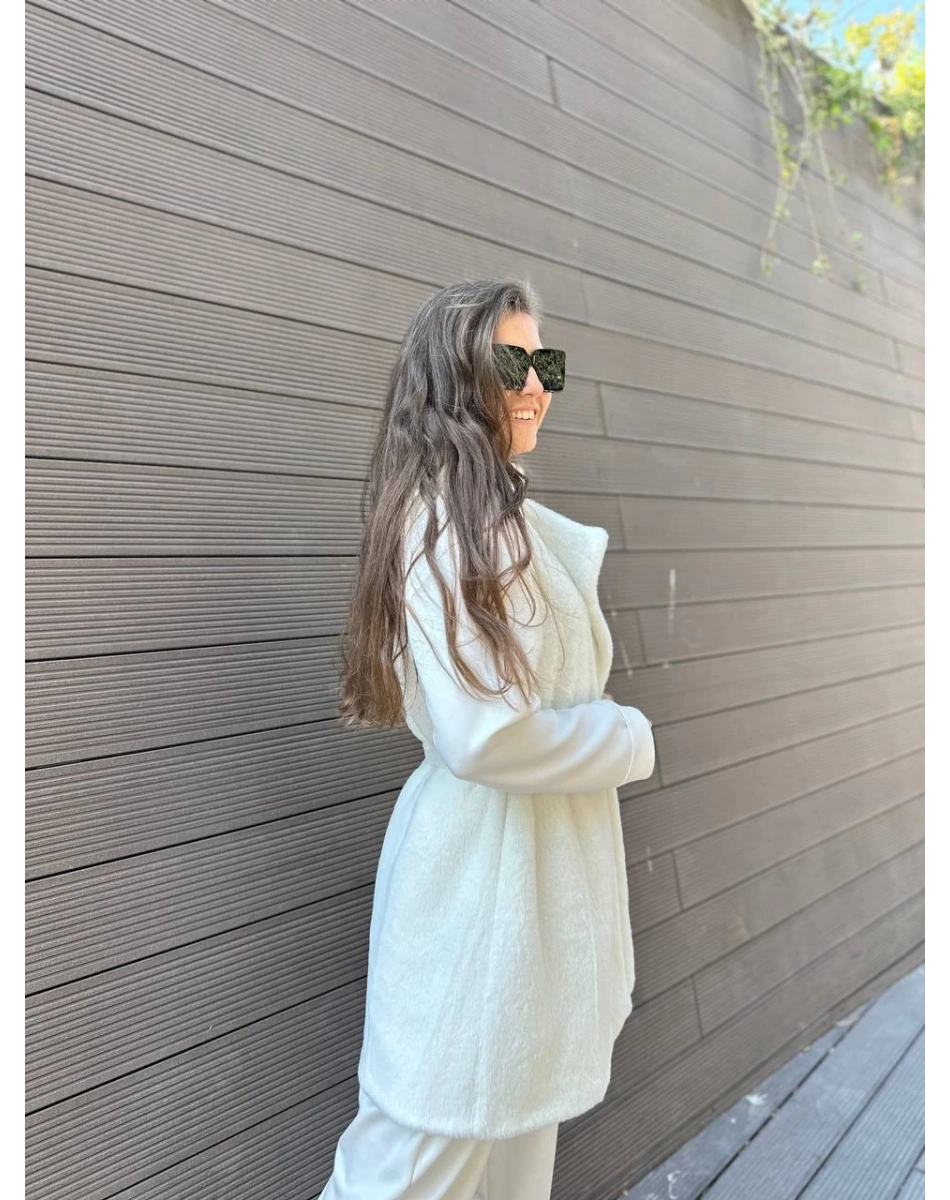 Heddy & Nurcan Çetin 24254 Ekru Yelek