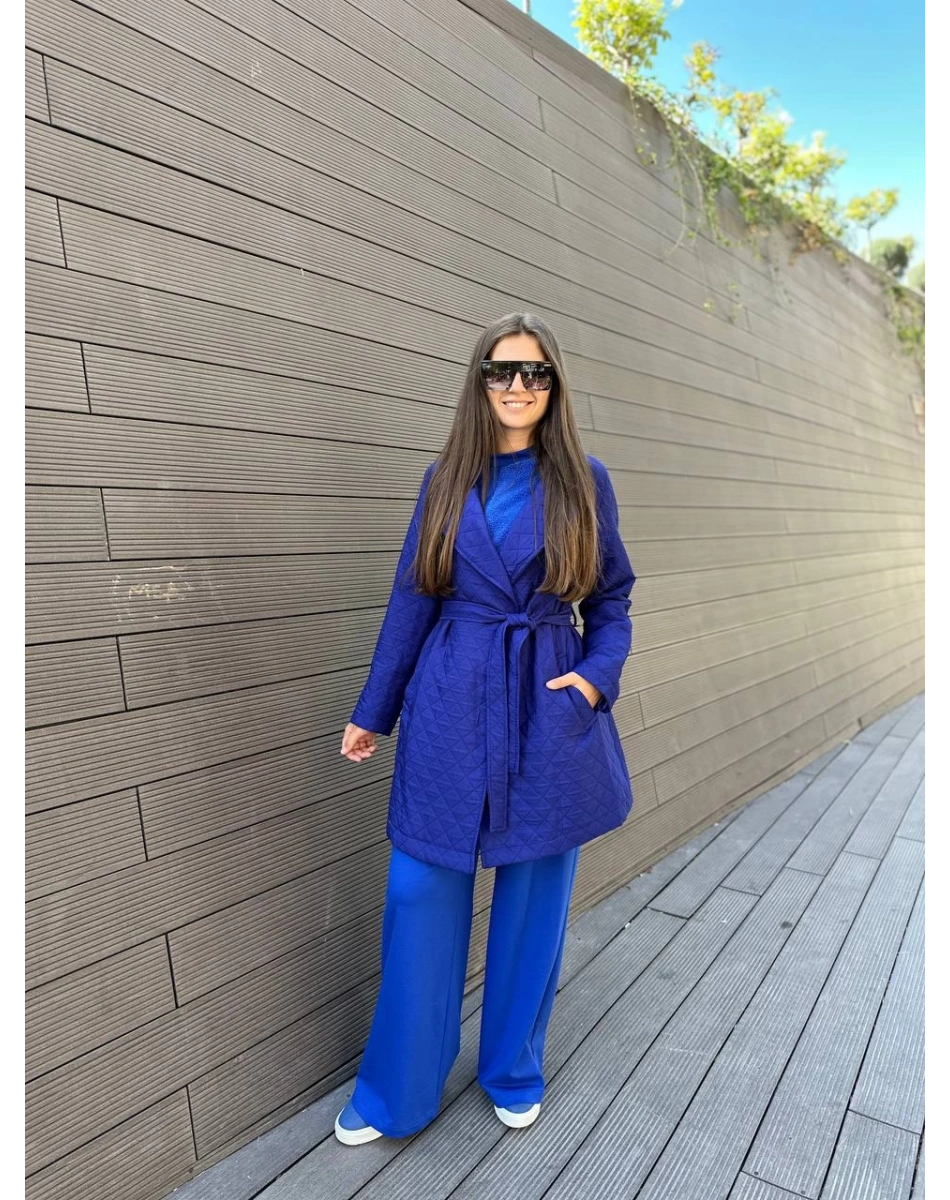 Heddy & Nurcan Çetin 24704 Sax Bağlamalı Kısa Ceket