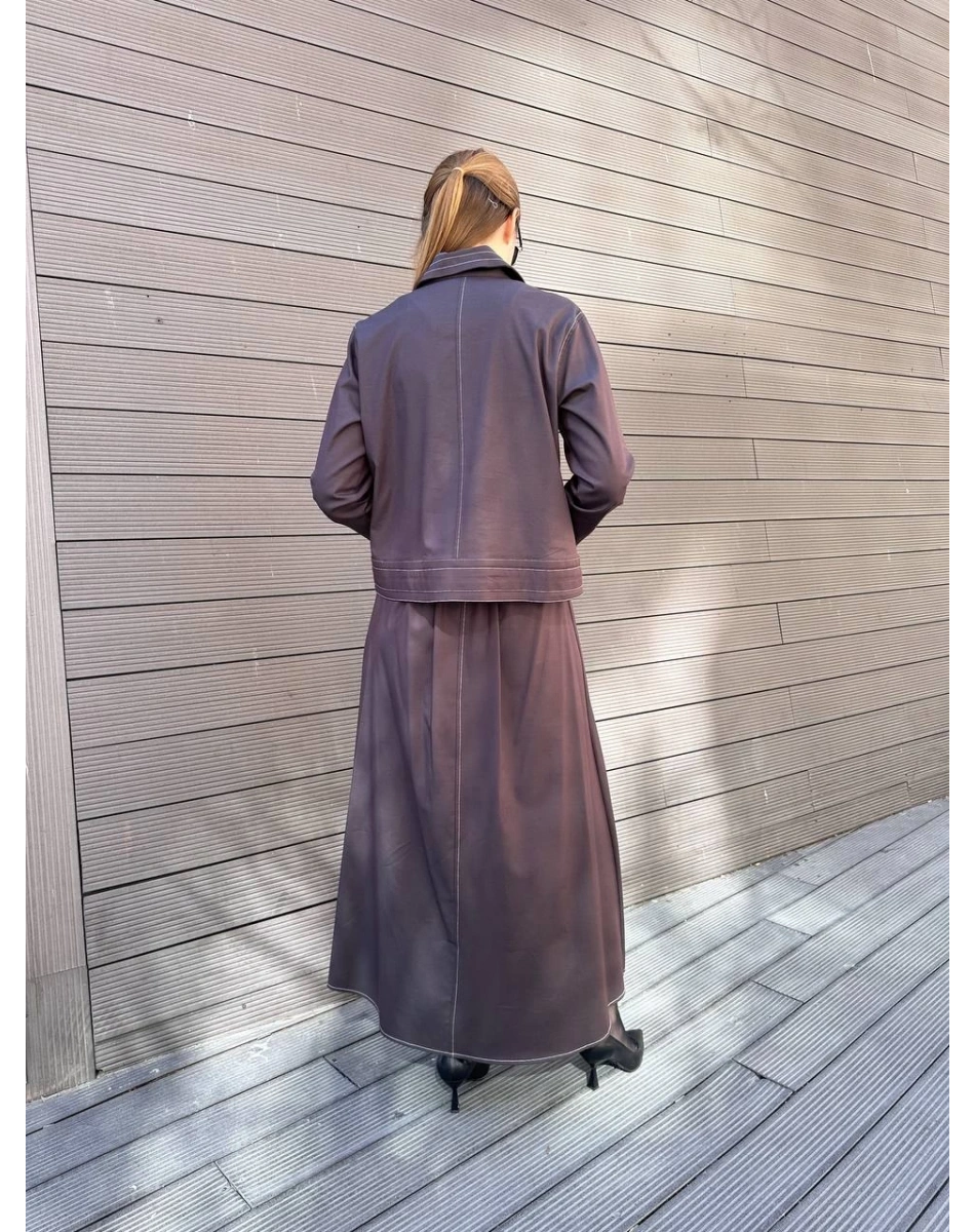 Hilay HLY0125Y101.005 Kahverengi Amara Etekli Takım