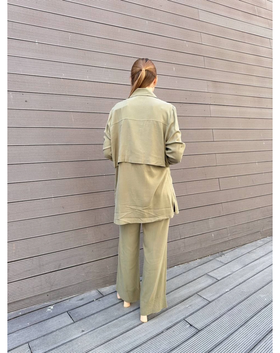 Hilay HLY0125Y101.007 Haki Anita Pantolonlu Takım