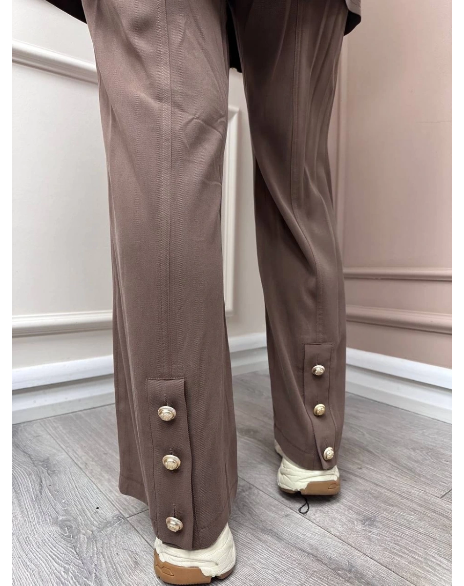 Hilay HLY0125Y101.010 Kahverengi Aleksa Pantolonlu Takım