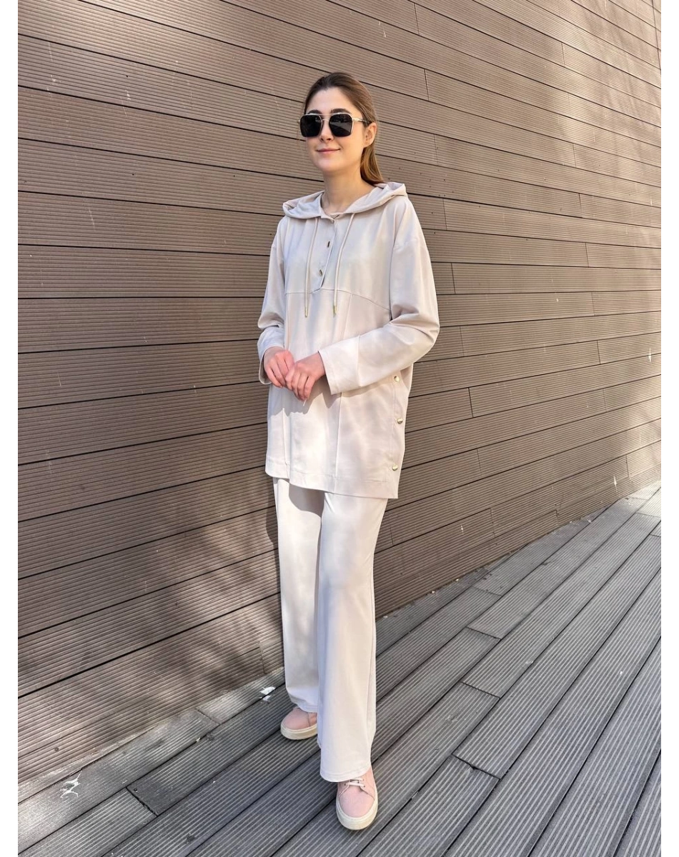 Hilay HLY0125Y101.012 Bej New Stone Pantolonlu Takım