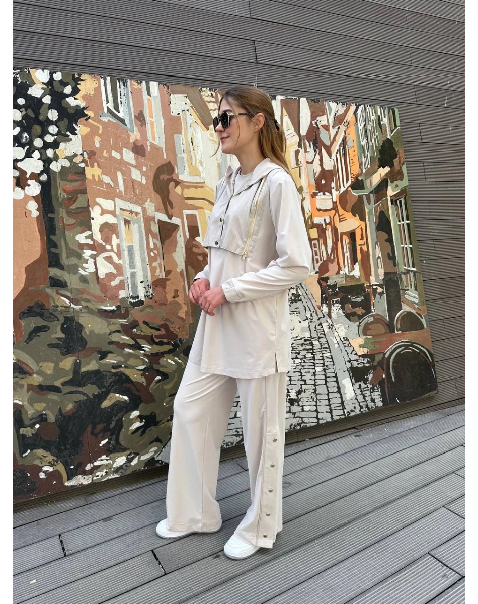 Hilay HLY0125Y101.019 Bej Latina Pantolonlu Takım