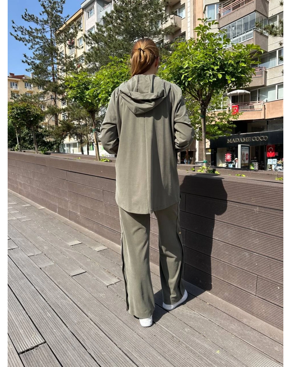 Hilay HLY0125Y101.019 Haki Latina Pantolonlu Takım